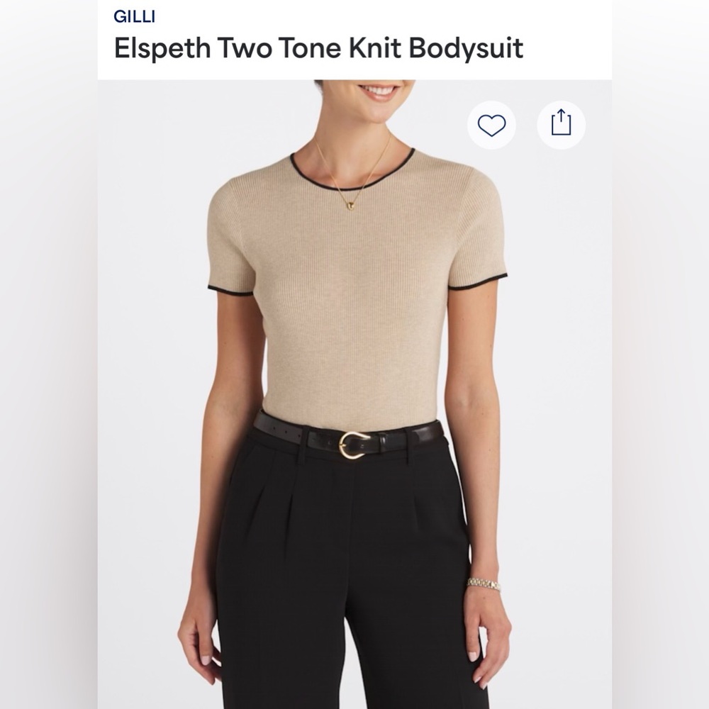 Gilli two tone bodysuit